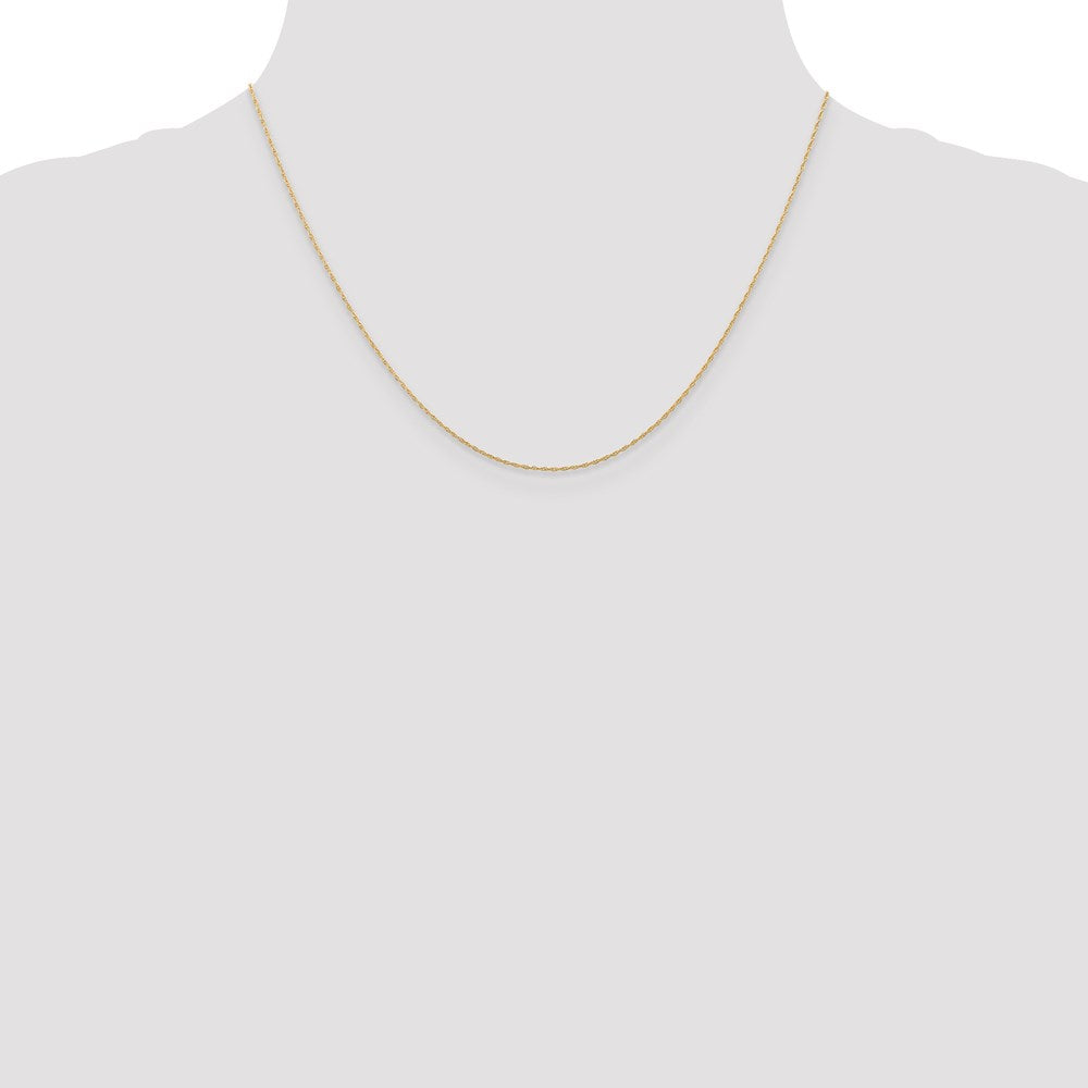 14k Rose Gold .5 mm Cable Rope Chain (CARDED) | 5RR
