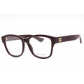 Gucci Women's Eyeglasses - Burgundy Injected Propionate Cat Eye Frame | GG1340O 004