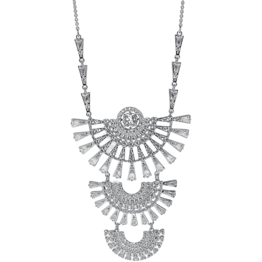 Swarovski Women's Necklace - Sparkling Dance Rhodium Plated and Crystal | 5564432