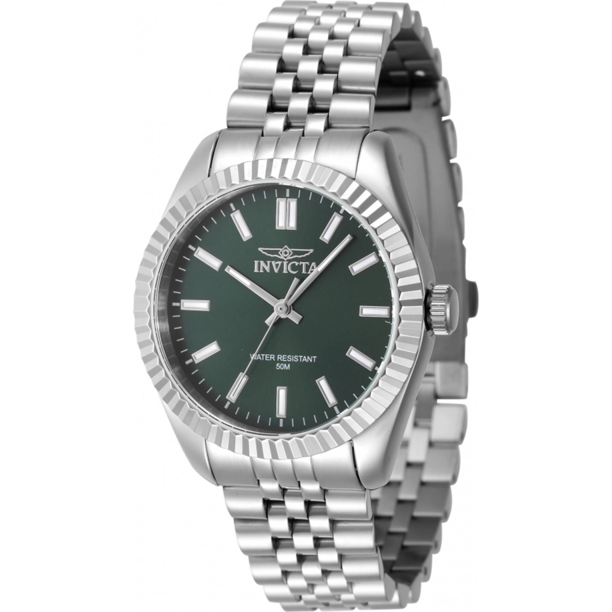 Invicta Women's Quartz Watch - Specialty Green Dial Silver Tone Bracelet | 47496