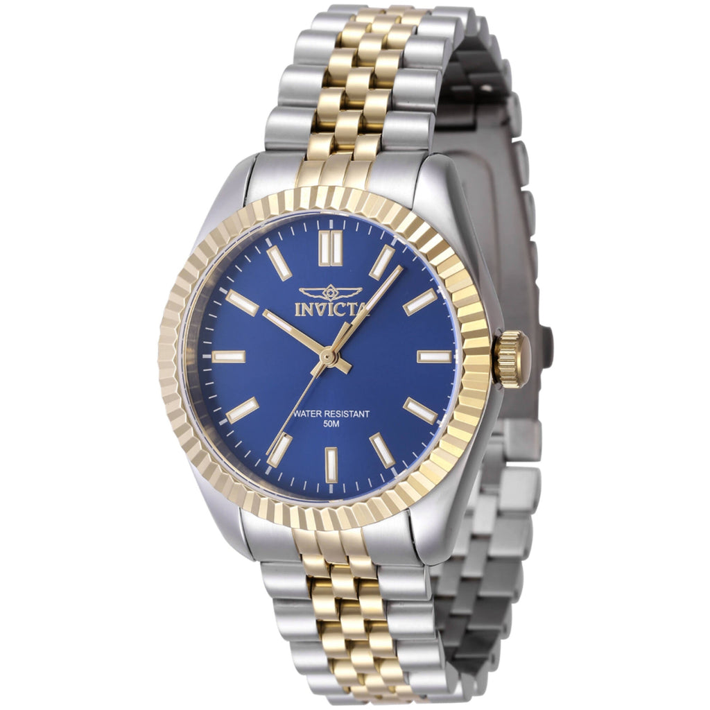Invicta Women's Quartz Watch - Specialty Blue Dial Two Tone Bracelet | 47502