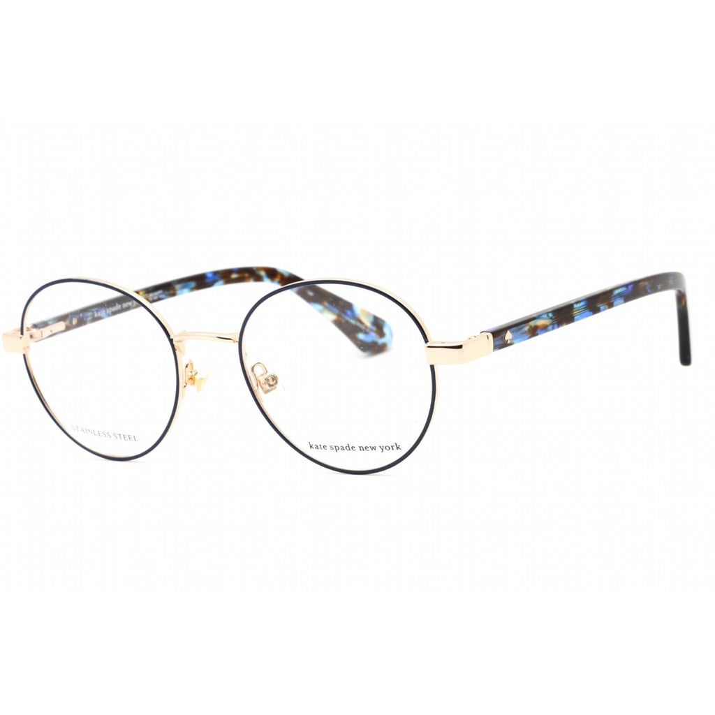 Kate Spade Women's Eyeglasses - Gold Blue Round Full Rim Frame | Marciann 0LKS 00
