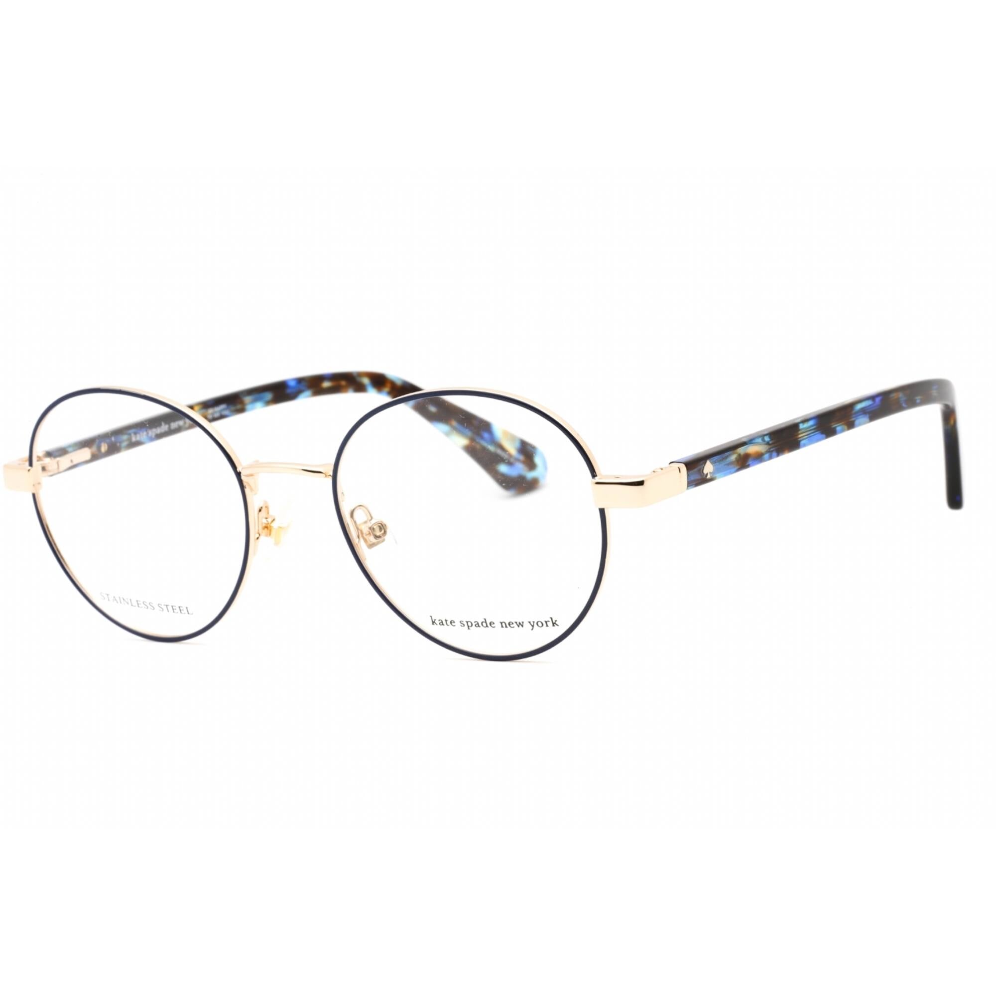 Kate Spade Women's Eyeglasses - Gold Blue Round Full Rim Frame | Marciann 0LKS 00