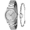 Invicta Women's Watch - Angel Quartz Silver Tone Dial Stainless Steel Bracelet | 48246