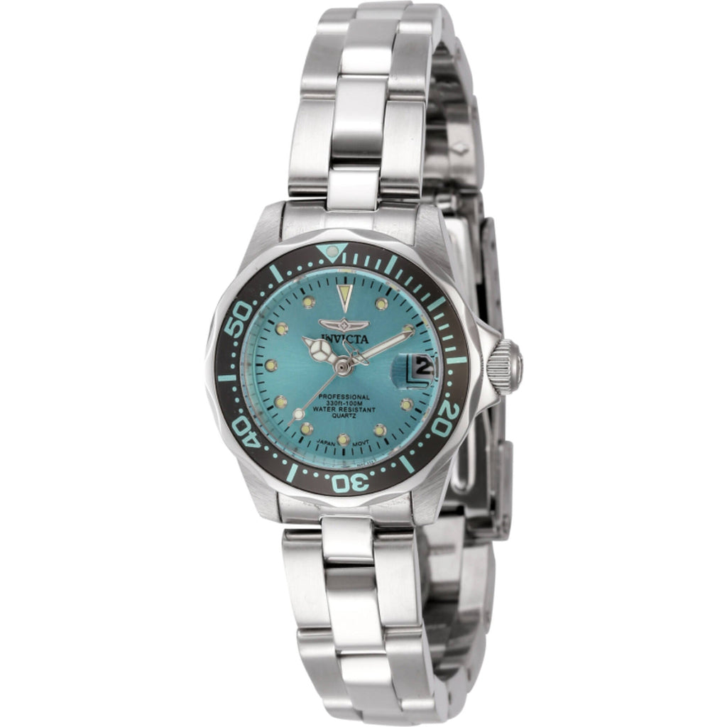 Invicta Women's Watch - Pro Diver Quartz Blue Dial Stainless Steel Bracelet | 45786
