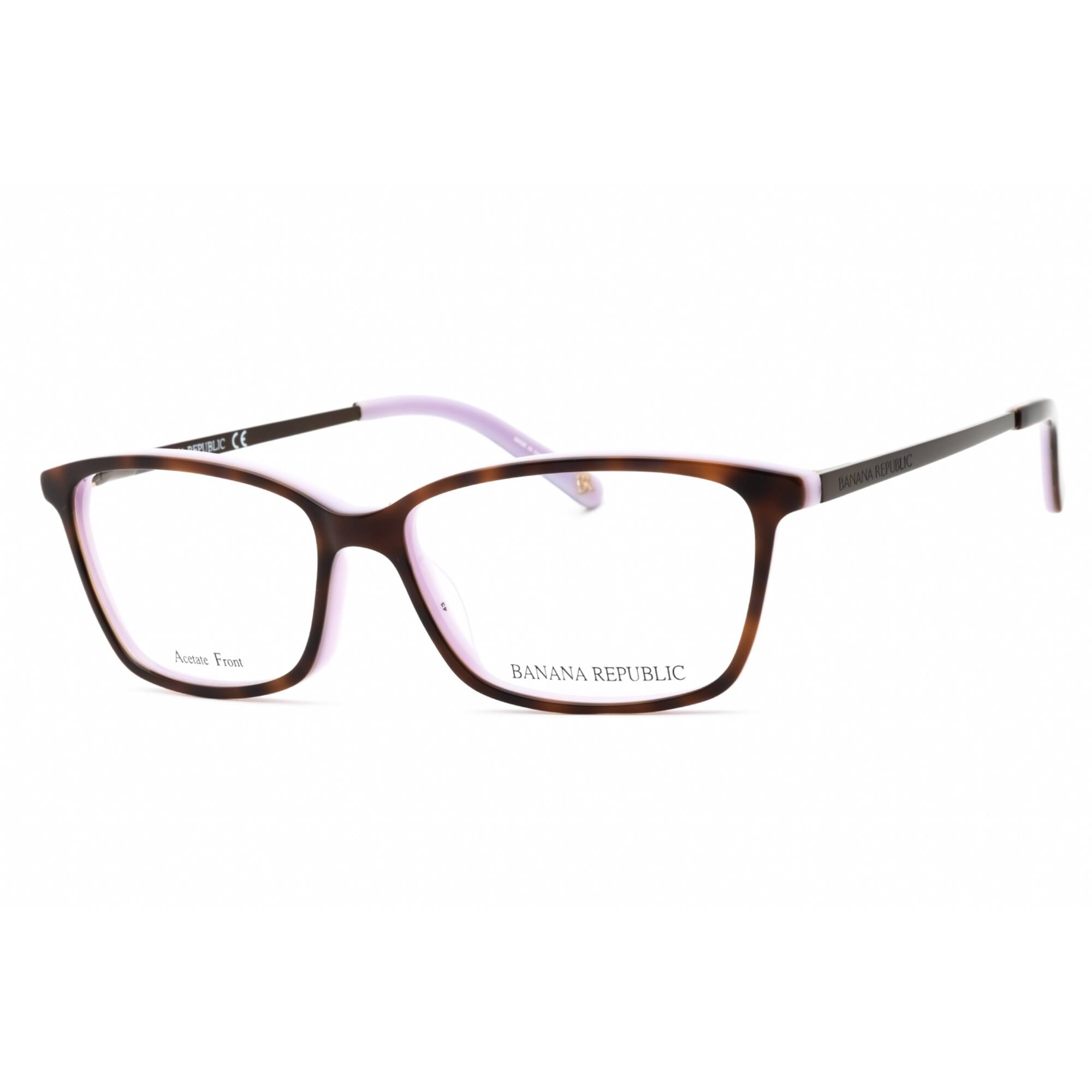 Banana Republic Women's Eyeglasses - 51mm Havana Violet Rectangular | CATE/N 0AY0 00