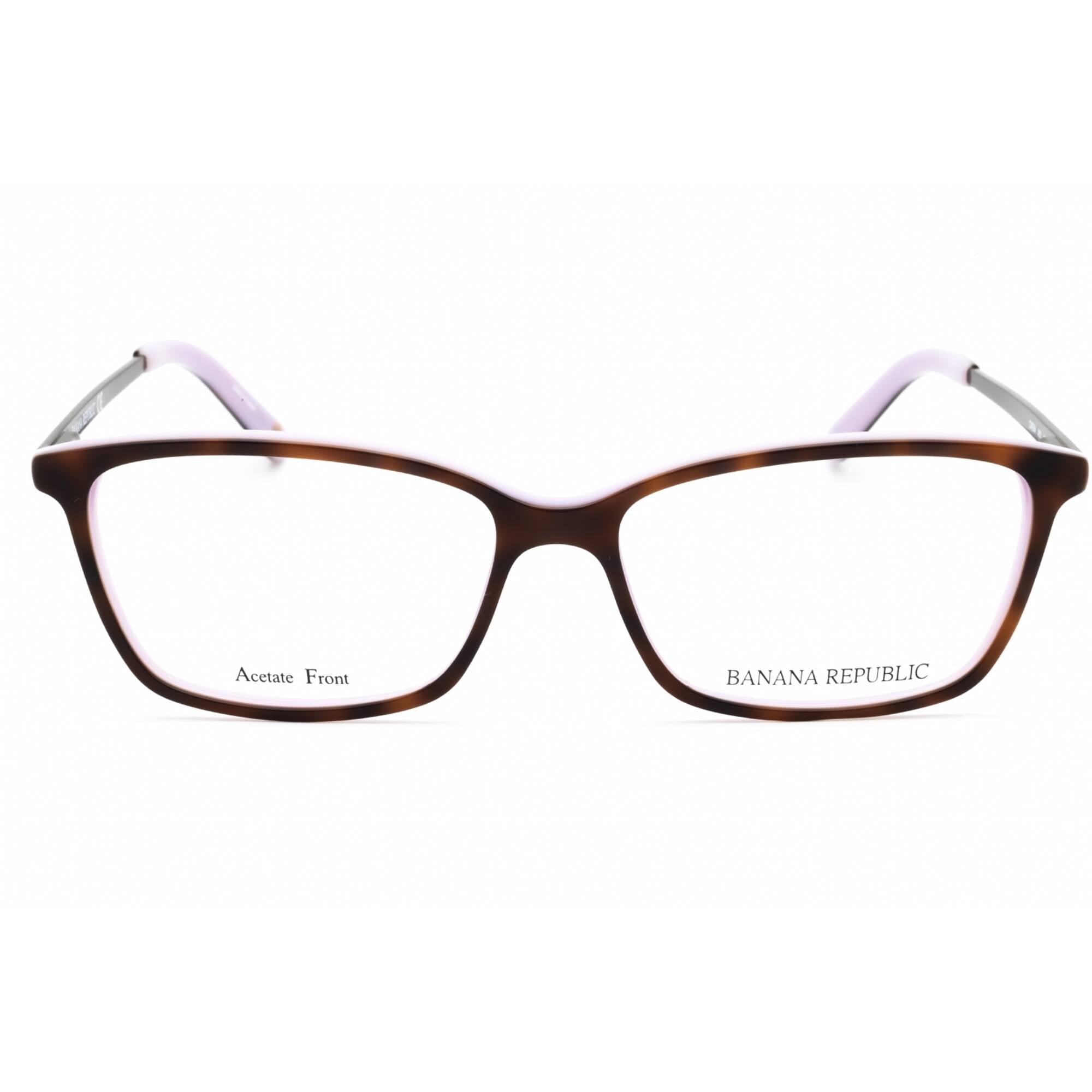 Banana Republic Women's Eyeglasses - 51mm Havana Violet Rectangular | CATE/N 0AY0 00