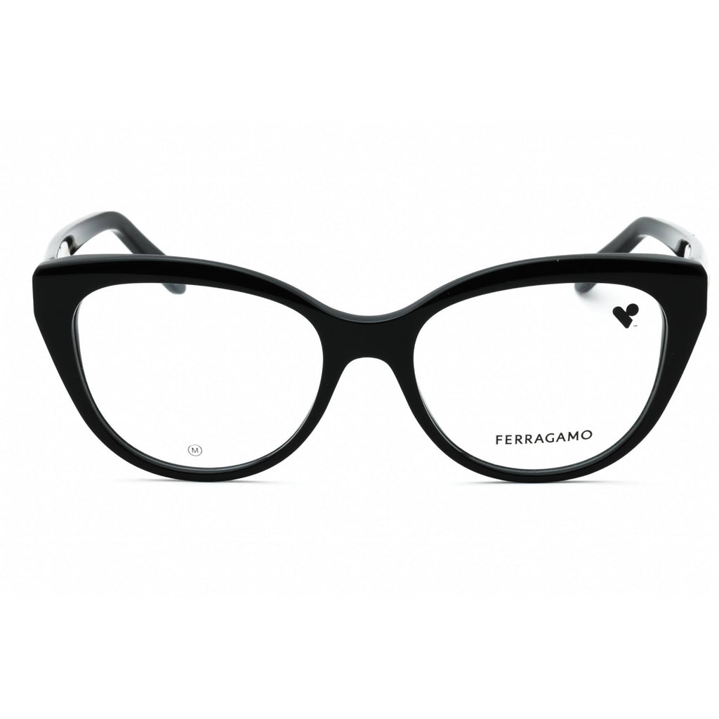 Salvatore Ferragamo Women's Eyeglasses - Black Acetate Full Rim Cat Eye | SF2970 001