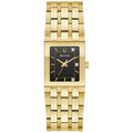 Bulova Women's Watch - Marc Anthony Quadra Black Dial Yellow Gold Bracelet | 97P167