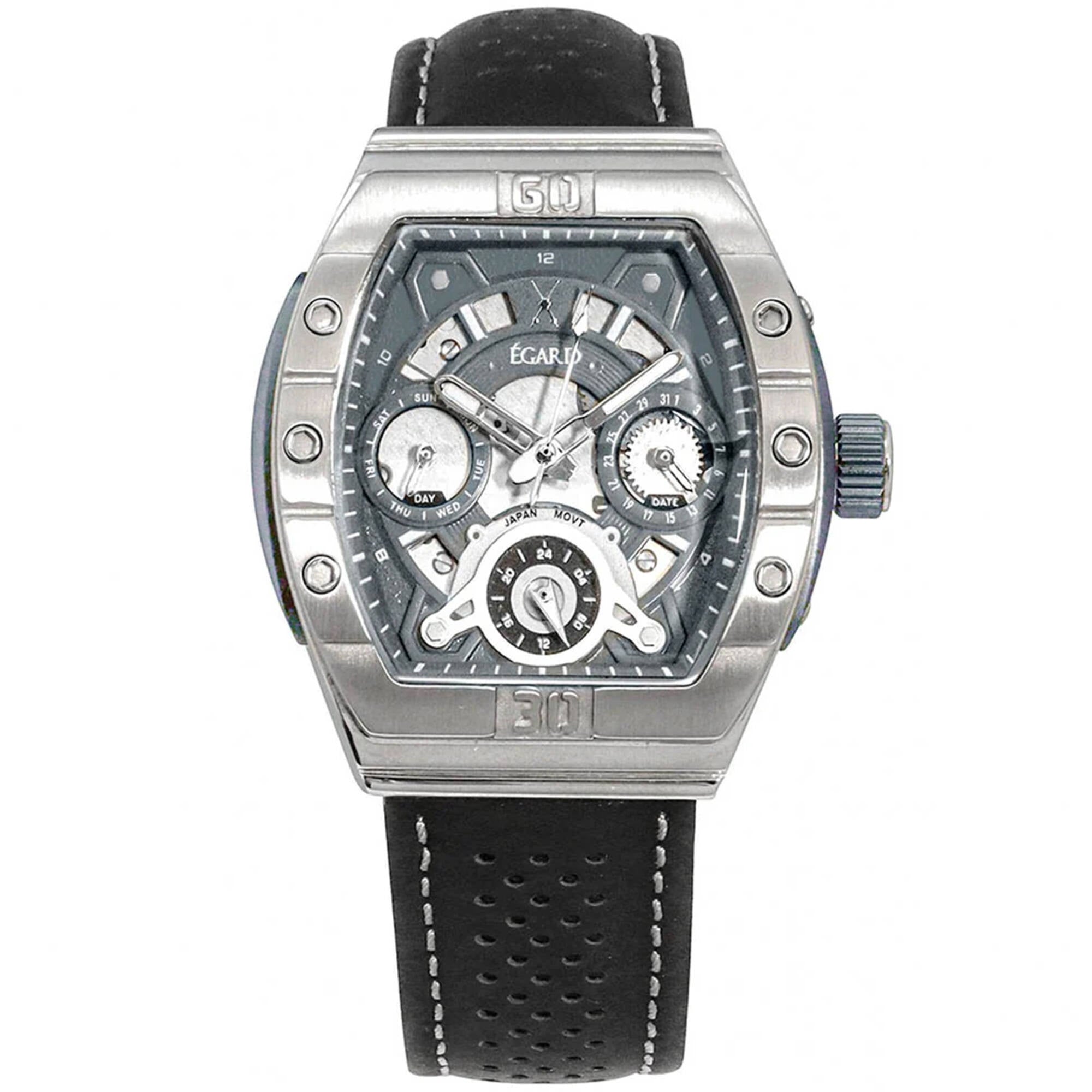 Egard Women's Watch - Patiot Classica Quartz Black Leather Strap | WCH-5076-G0H341