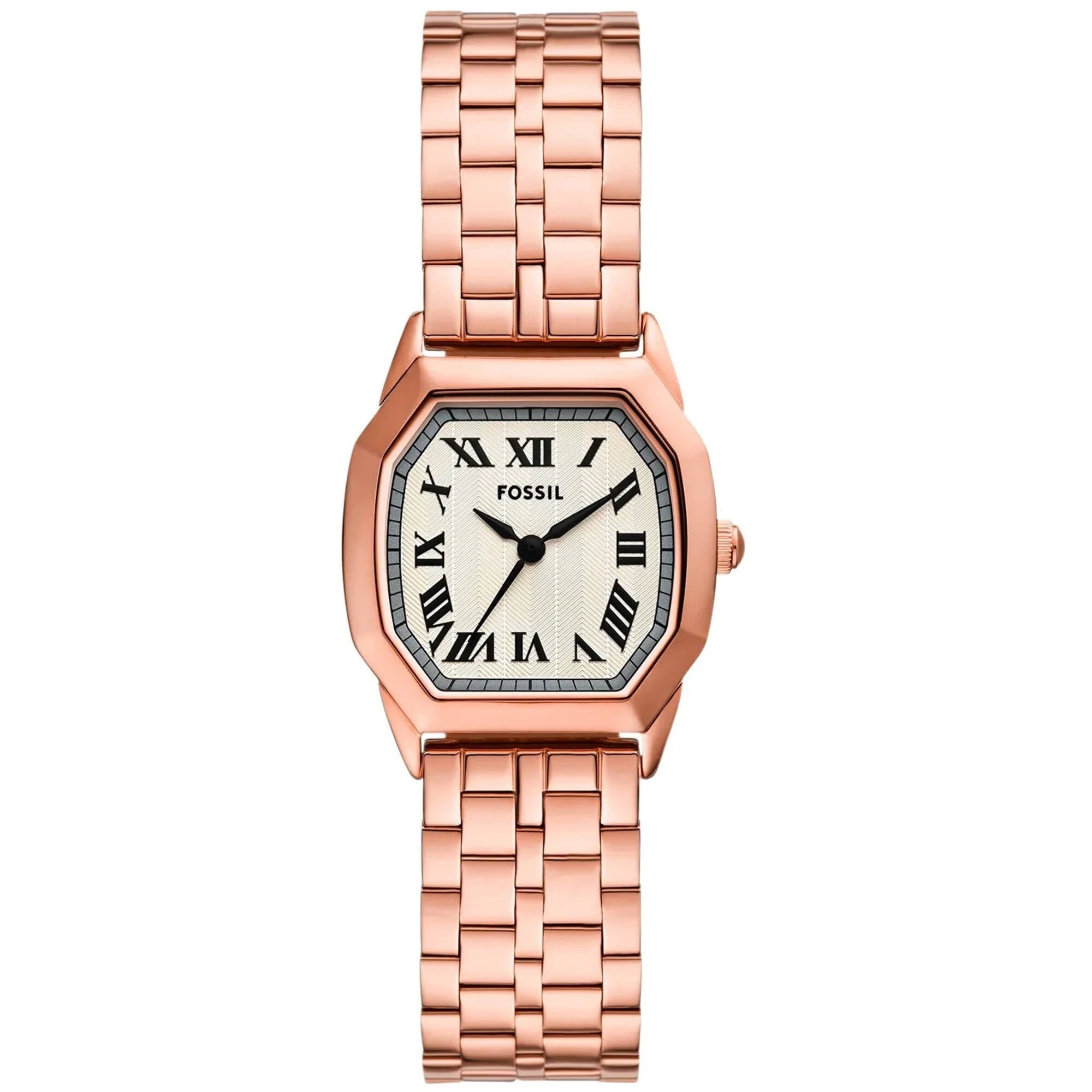Fossil Women's Watch - Harlow Quartz Cream Dial Rose Gold Steel Bracelet | ES5386