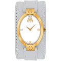 Jivago Women's Watch - Good luck Quartz Silver Dial White Leather Strap | JV1837