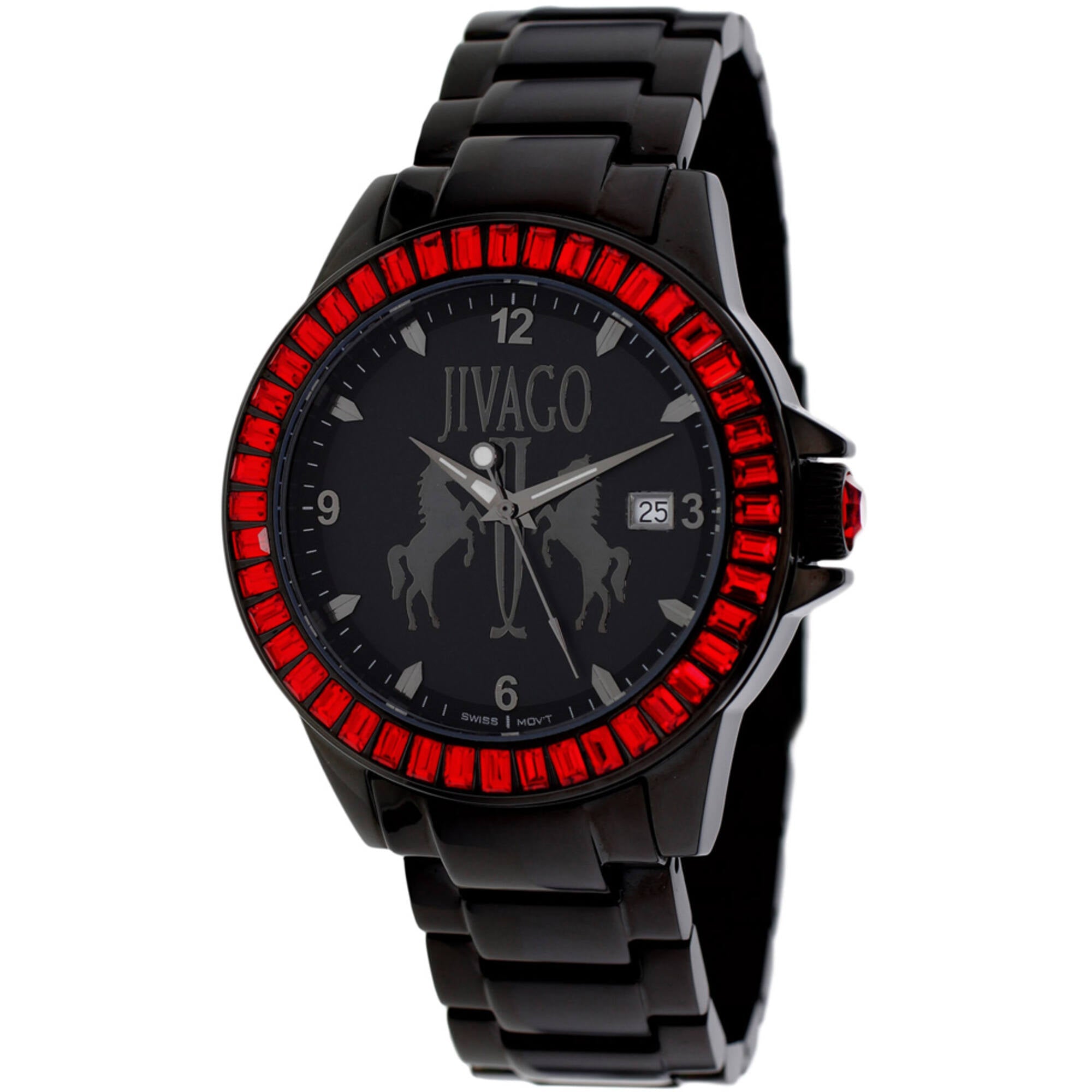 Jivago Women's Watch - Folie Swiss Quartz Black Stainless Steel Bracelet | JV4216