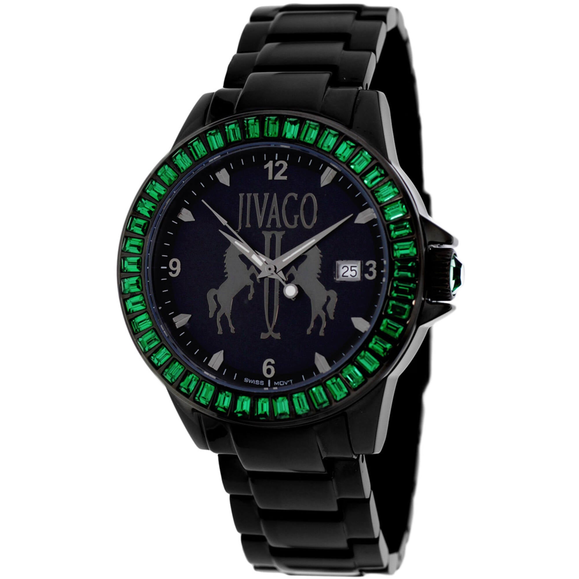 Jivago Women's Watch - Folie Swiss Quartz Black Stainless Steel Bracelet | JV4217
