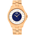 Jivago Women's Watch - Fun Swiss Quartz Black Dial Rose Gold Steel Bracelet | JV8412