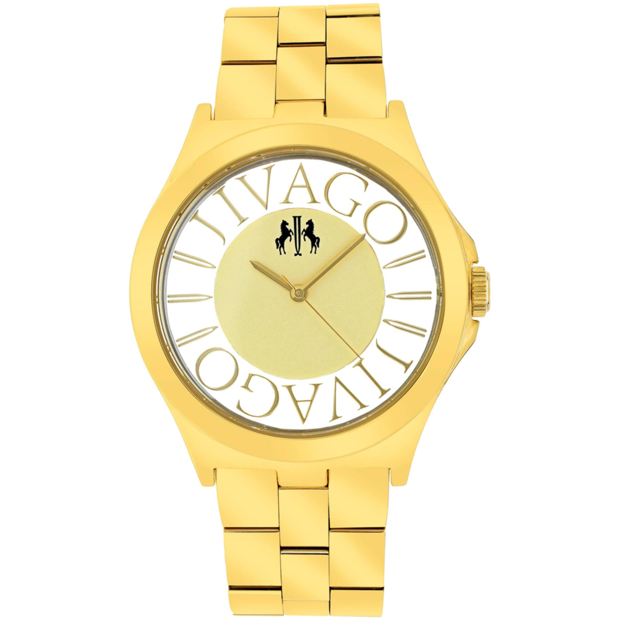 Jivago Women's Watch - Fun Swiss Quartz Gold Tone Dial Yellow Gold Bracelet | JV8414