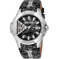 Just Cavalli Women's Watch - Scudo Quartz Black Dial Leather Strap | JC1G260L0025