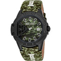 Just Cavalli Women's Watch - Scudo Quartz Green Dial Leather Strap | JC1G260L0055