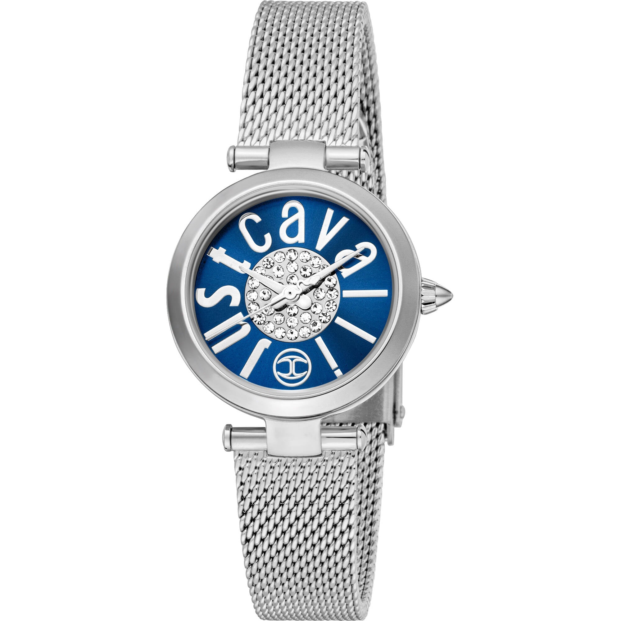 Just Cavalli Women's Watch - Modena Quartz Blue Dial Steel Bracelet | JC1L280M0035