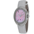 Locman Women's Watch - Nuovo Mother of Pearl Dial White Leather Strap | 028MOPPKD/WH