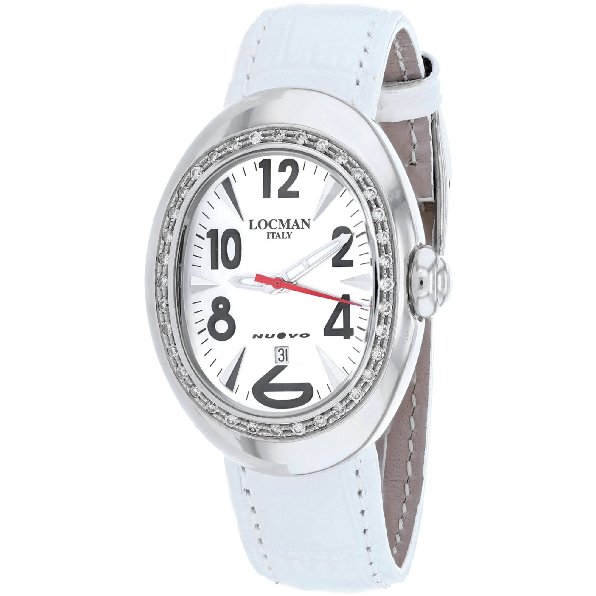Locman Women's Watch - Classic Mother of Pearl Dial Light Blue Strap | 028MOPWHD/WH