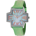 Locman Women's Watch - Italy Plus MOP Dial Green Leather Strap | 180MOPGR/GRKS