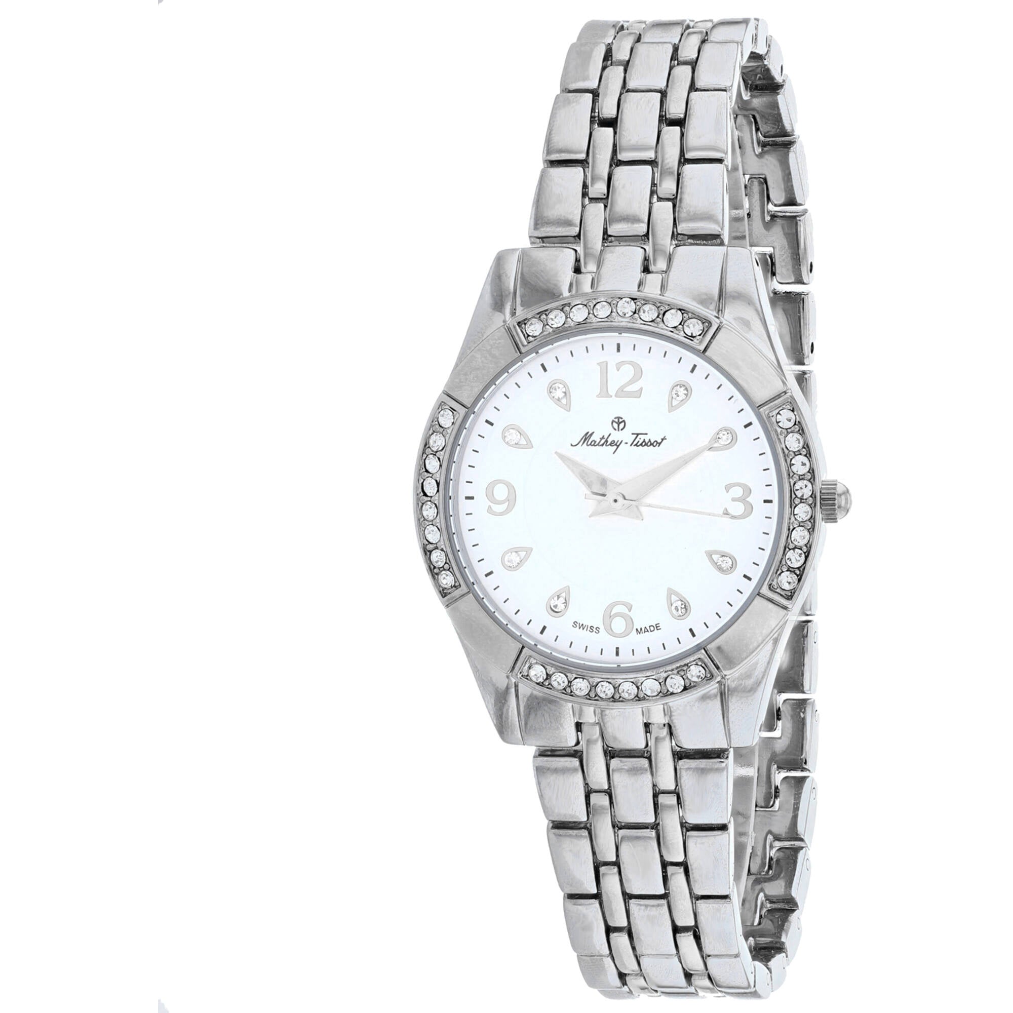 Mathey Tissot Women's Watch - FLEURY 2568 White Dial Silver Tone Bracelet | D2568AI