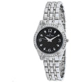Mathey Tissot Women's Watch - FLEURY 2568 Black Dial Silver Tone Bracelet | D2568AN