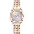 Mathey Tissot Women's Watch - Saphira Silver Dial Rose Gold Steel Bracelet | D933PI