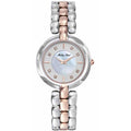 Mathey Tissot Women's Watch - Farah Two Tone Silver and Rose Gold Bracelet | D956BI