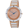 Oniss Women's Watch - Toulon Rose Gold Dial Plated Steel, Ceramic Bracelet | ON7262