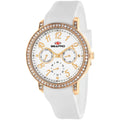 Seapro Women's Watch - Swell Quartz Silver Tone Dial White Rubber Strap | SP4412