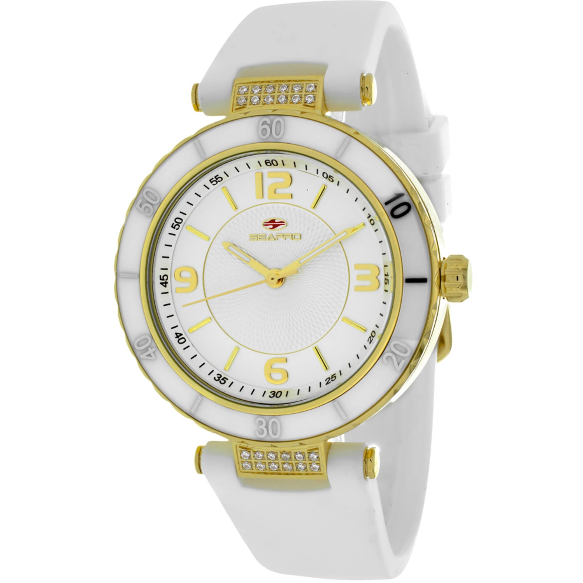 Seapro Women's Watch - Seductive Quartz Silver Dial Ceramic Strap | SP6411