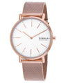 Skagen Women's Watch - Signatur White Dial Plated Stainless Steel Bracelet | SKW2784