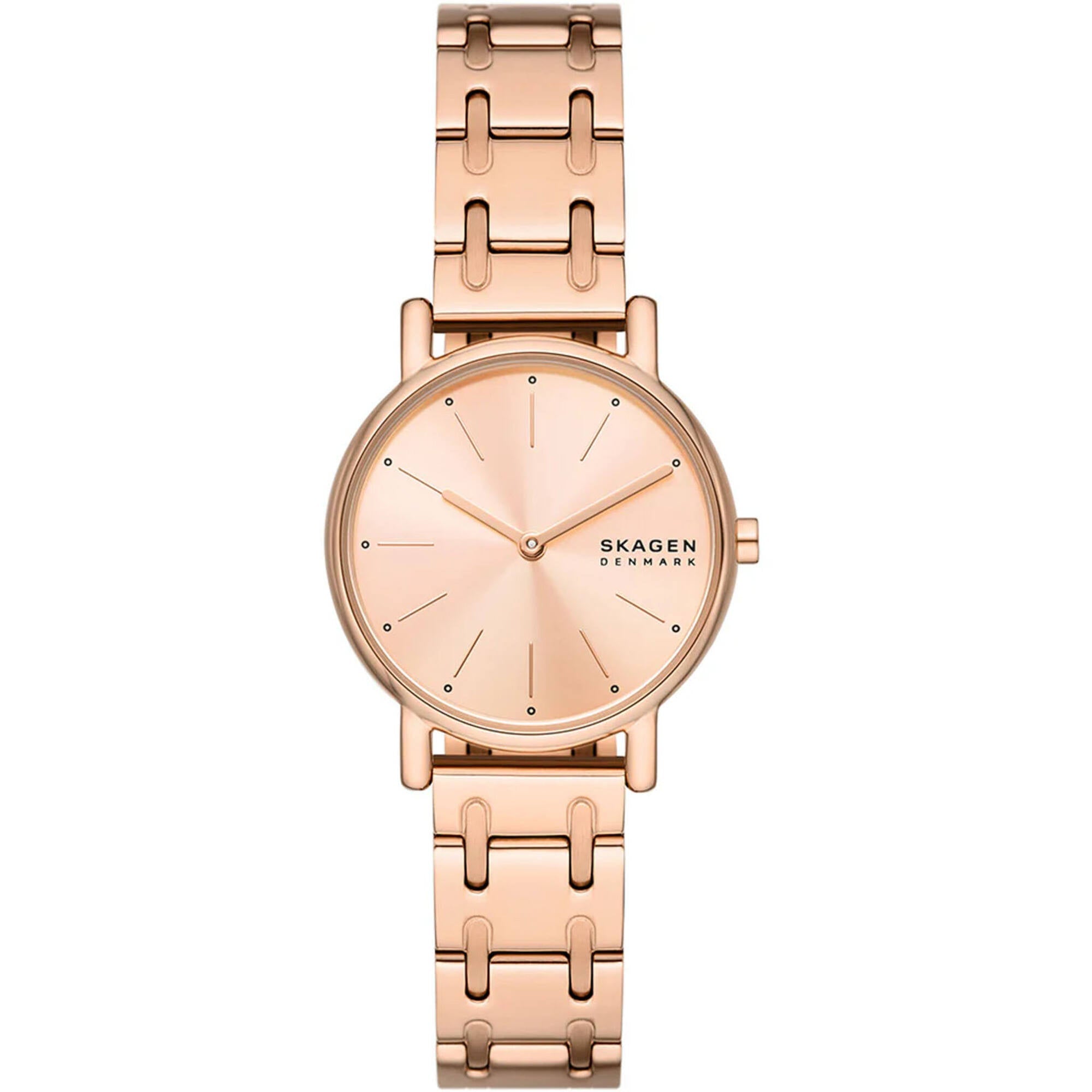 Skagen Women's Watch - Signatur Lille Rose Gold Dial Plated Steel Bracelet | SKW3125