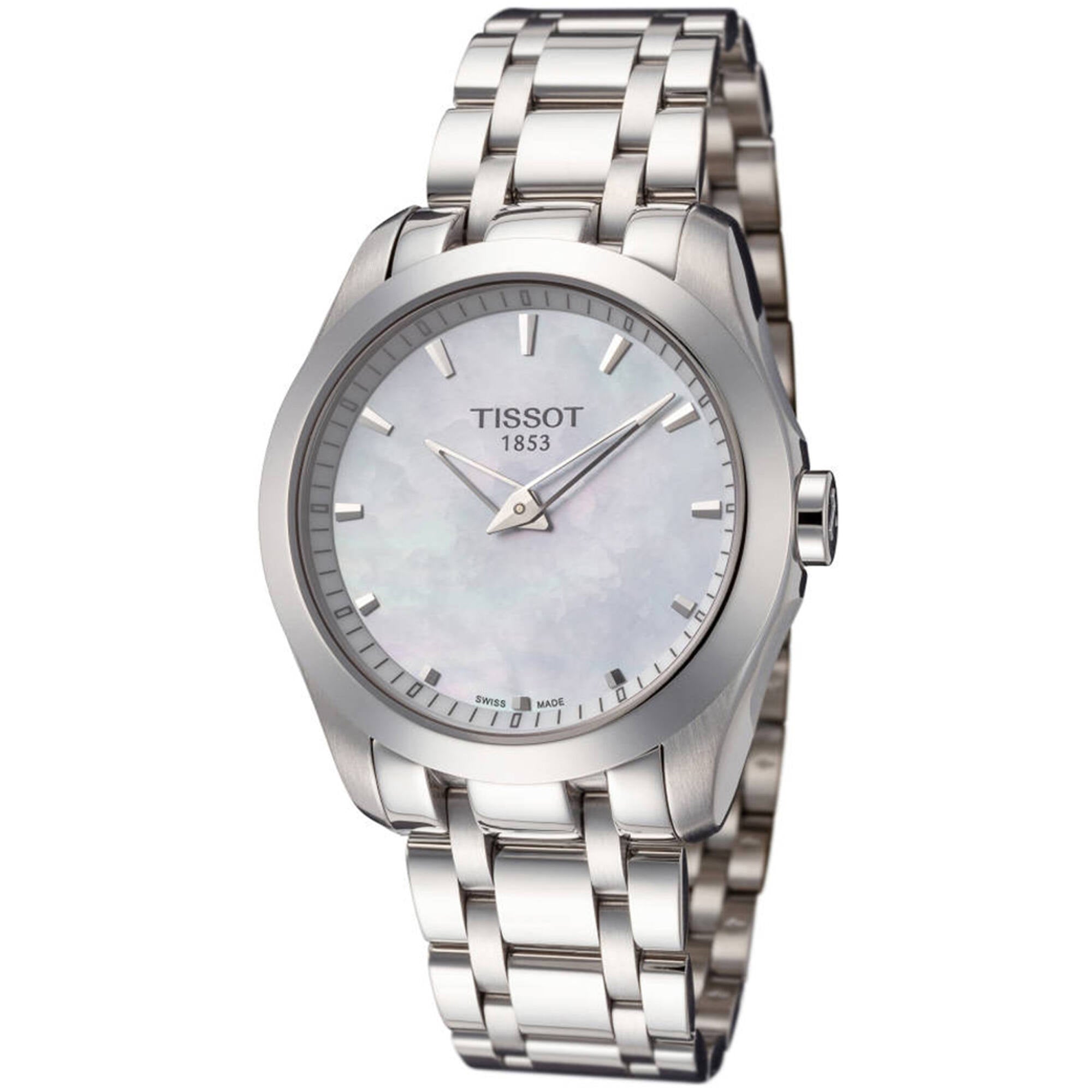 Tissot Women's Watch - Counturier White Mother of Pearl Dial | T0352461111100