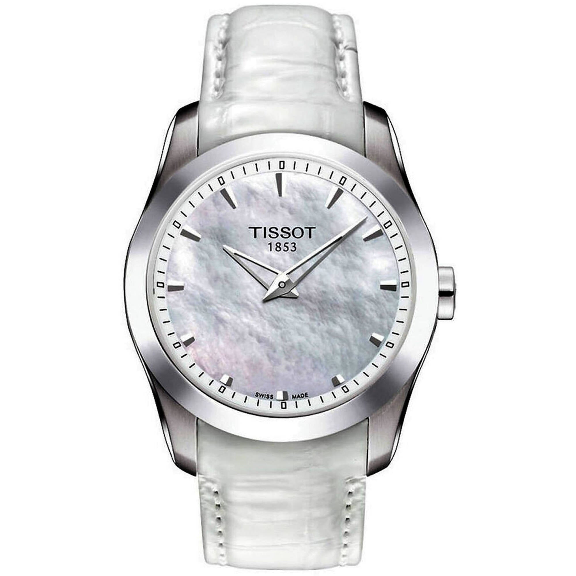 Tissot Women's Watch - Couturier White Mother of Pearl Dial Strap | T0352461611100