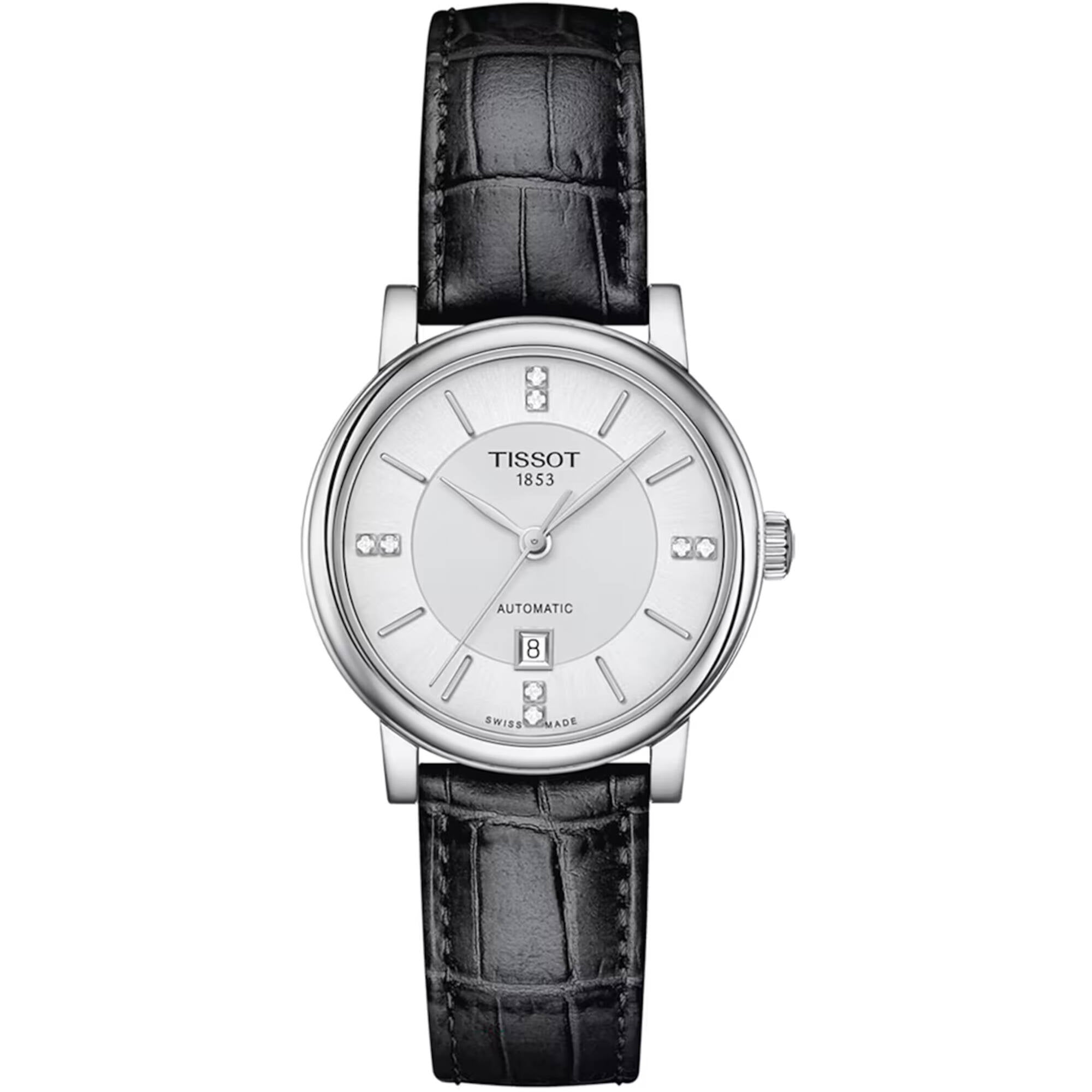 Tissot Women's Watch - Carson Premium Automatic Silver Dial Strap | T1222071603601