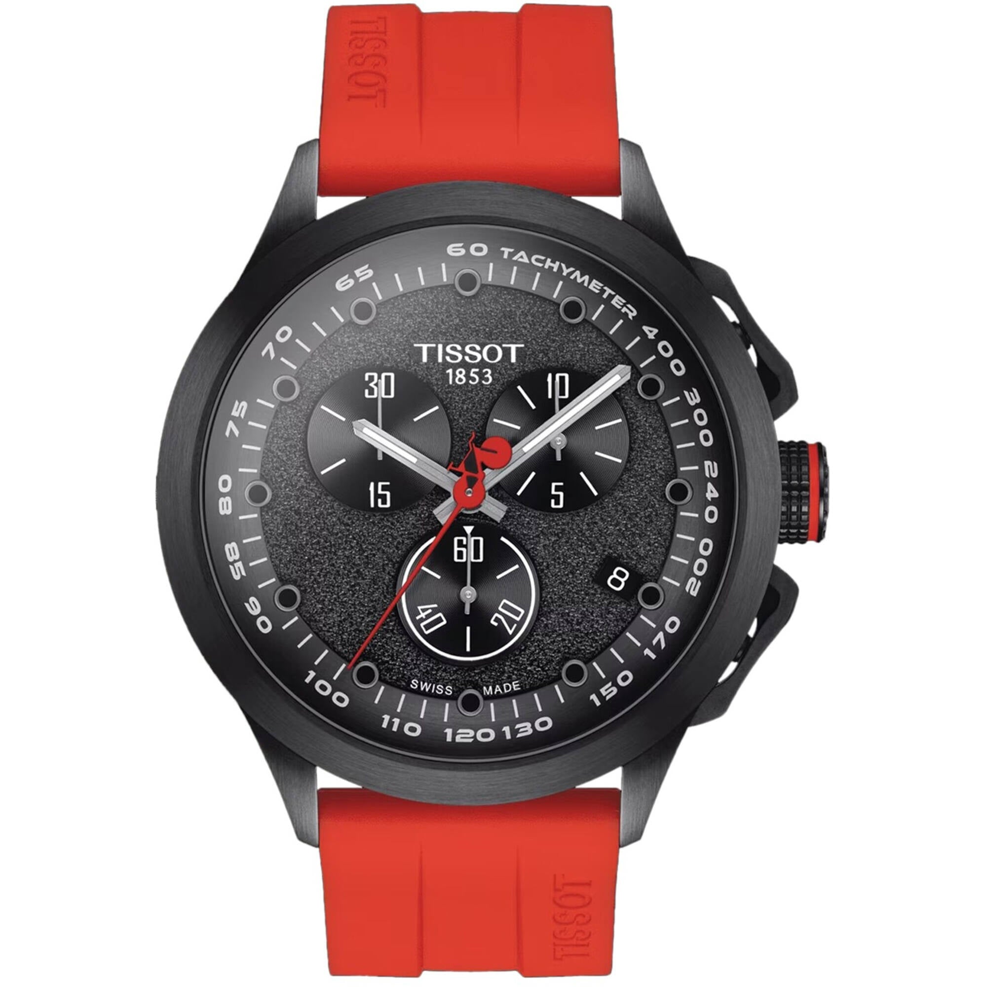 Tissot Men's Watch - T-Race Cycling Vuelta 2023 Red Rubber Strap | T1354173705104