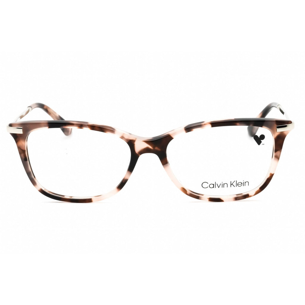 Calvin Klein Women's Eyeglasses - Rose Tortoise Cat Eye Plastic Frame | CK22501 663