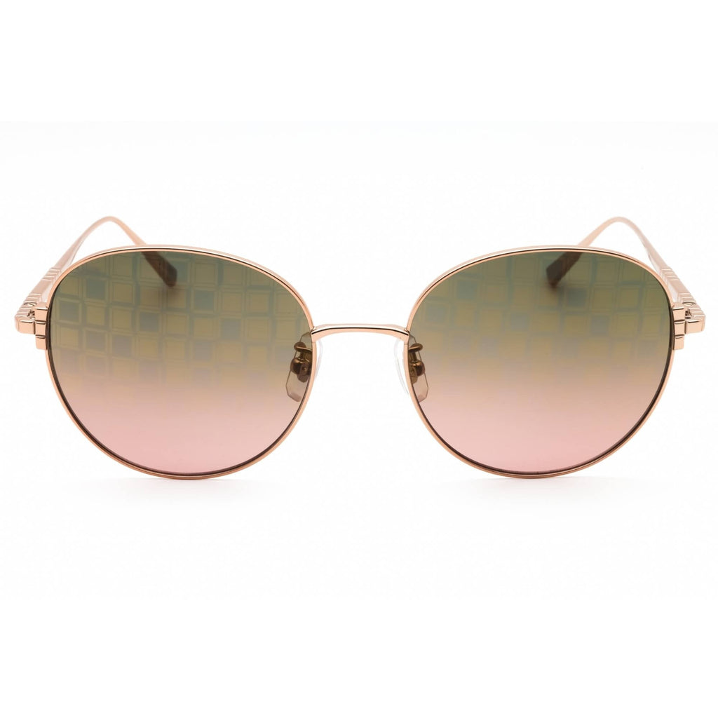 Chopard Women's Sunglasses - Shiny Gold Copper Round Metal Frame | SCHL03M 8FCL