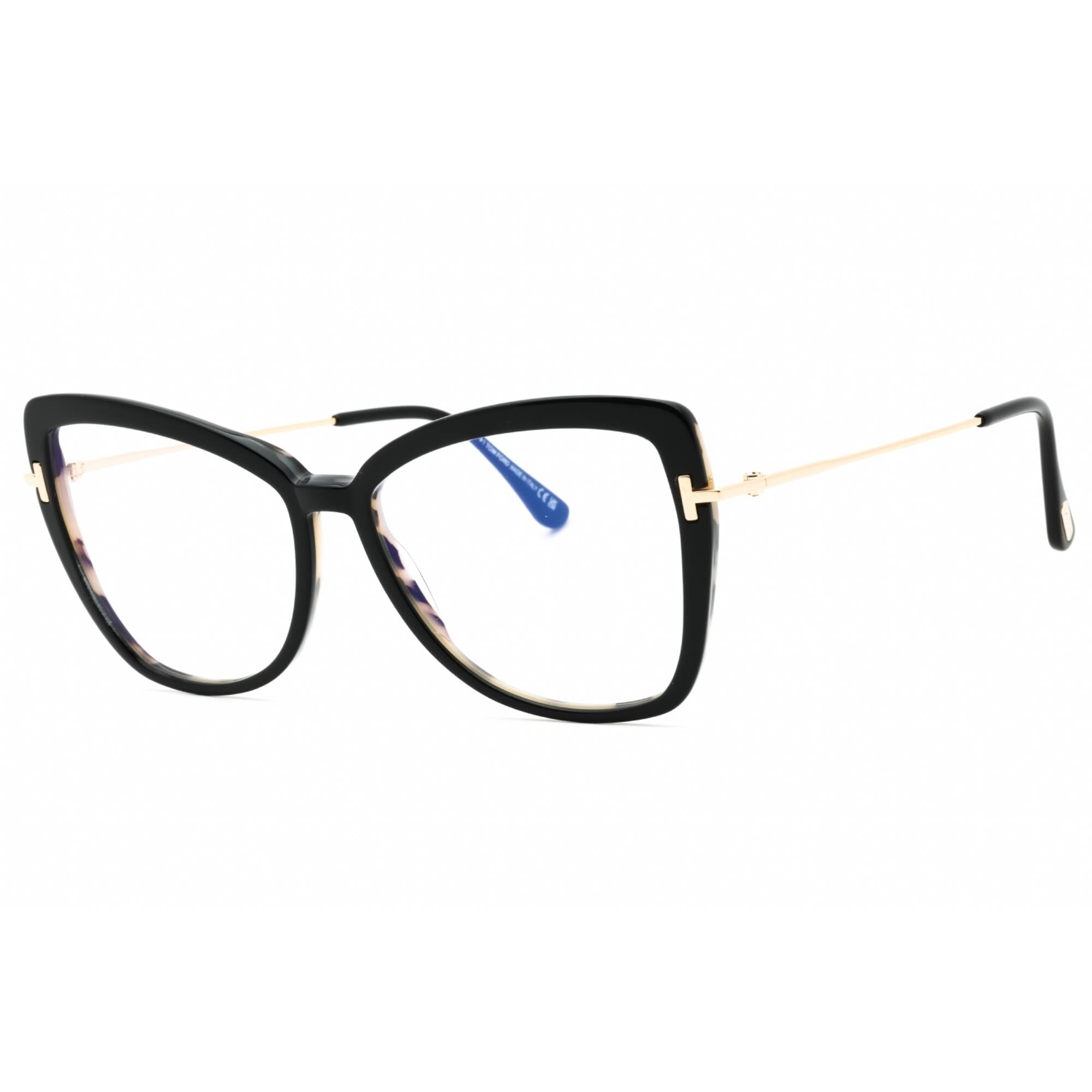 Tom Ford Women's Eyeglasses - Black/Other Cat Eye Acetate Frame | FT5882-B 005