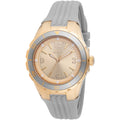 Invicta Women's Watch - Angel Quartz Gold Tone Dial Charcoal Silicone Strap | 48850