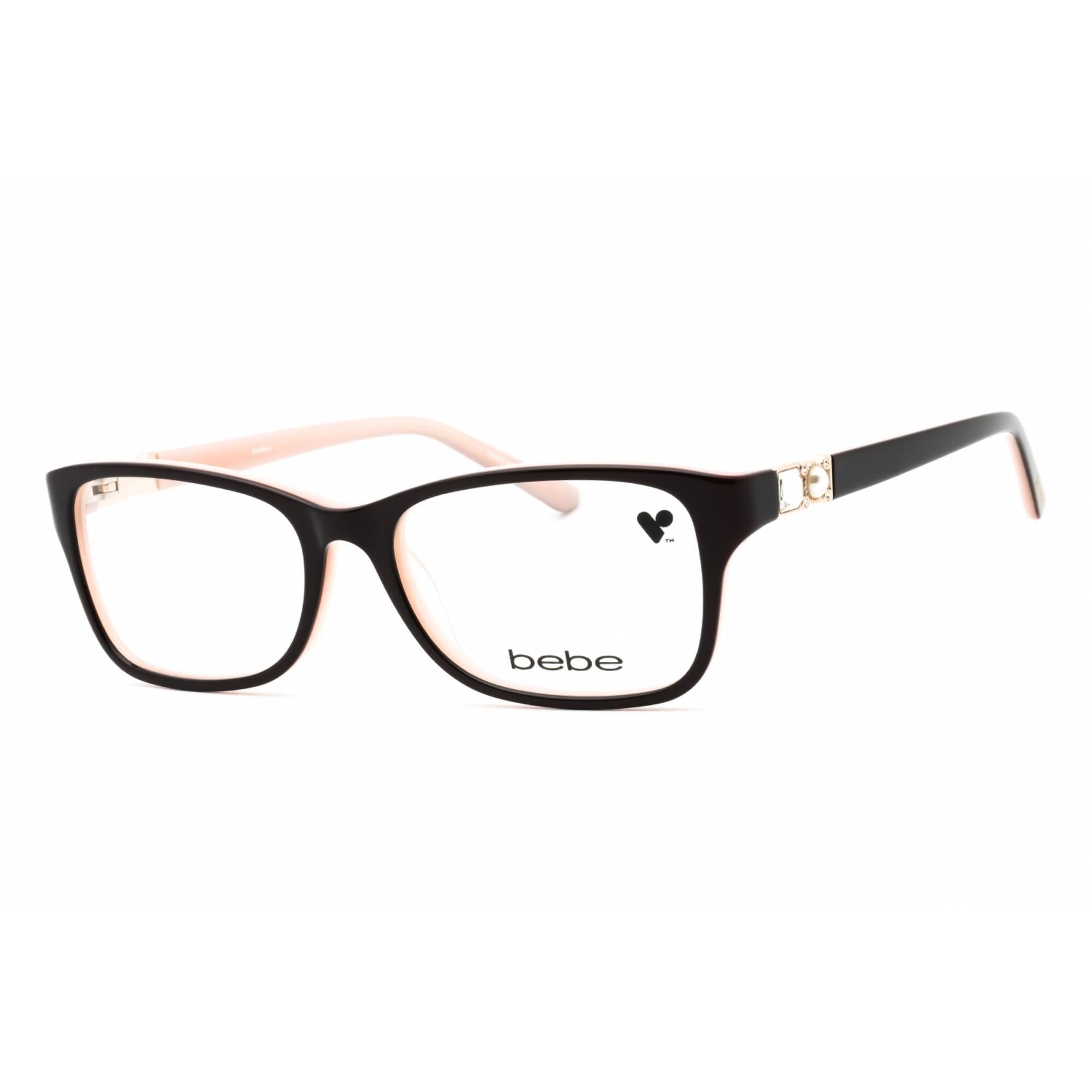 Bebe Women's Eyeglasses - Ruby Acetate Rectangular Shape Full Rim Frame | BB5133 612