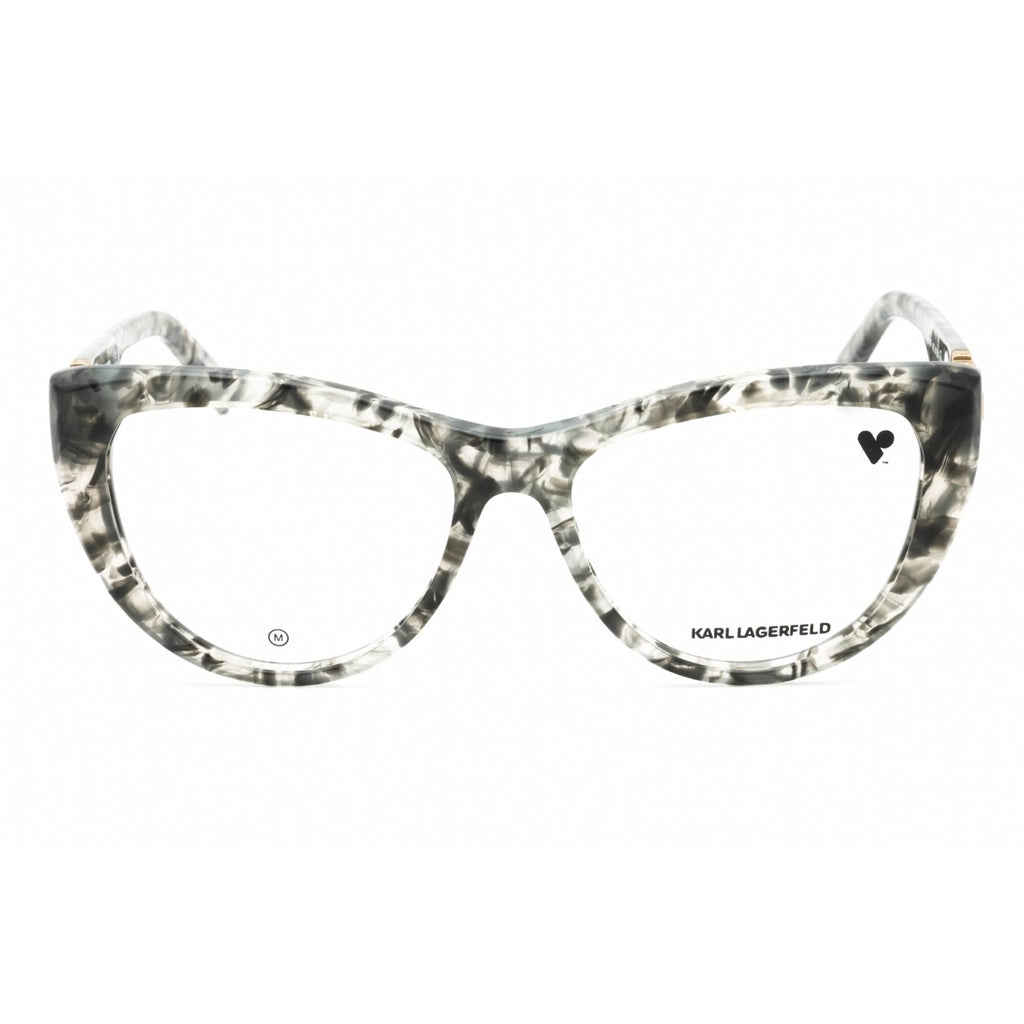 Karl Lagerfeld Women's Eyeglasses - Textured Grey Acetate Cat Eye Frame | KL6133 062