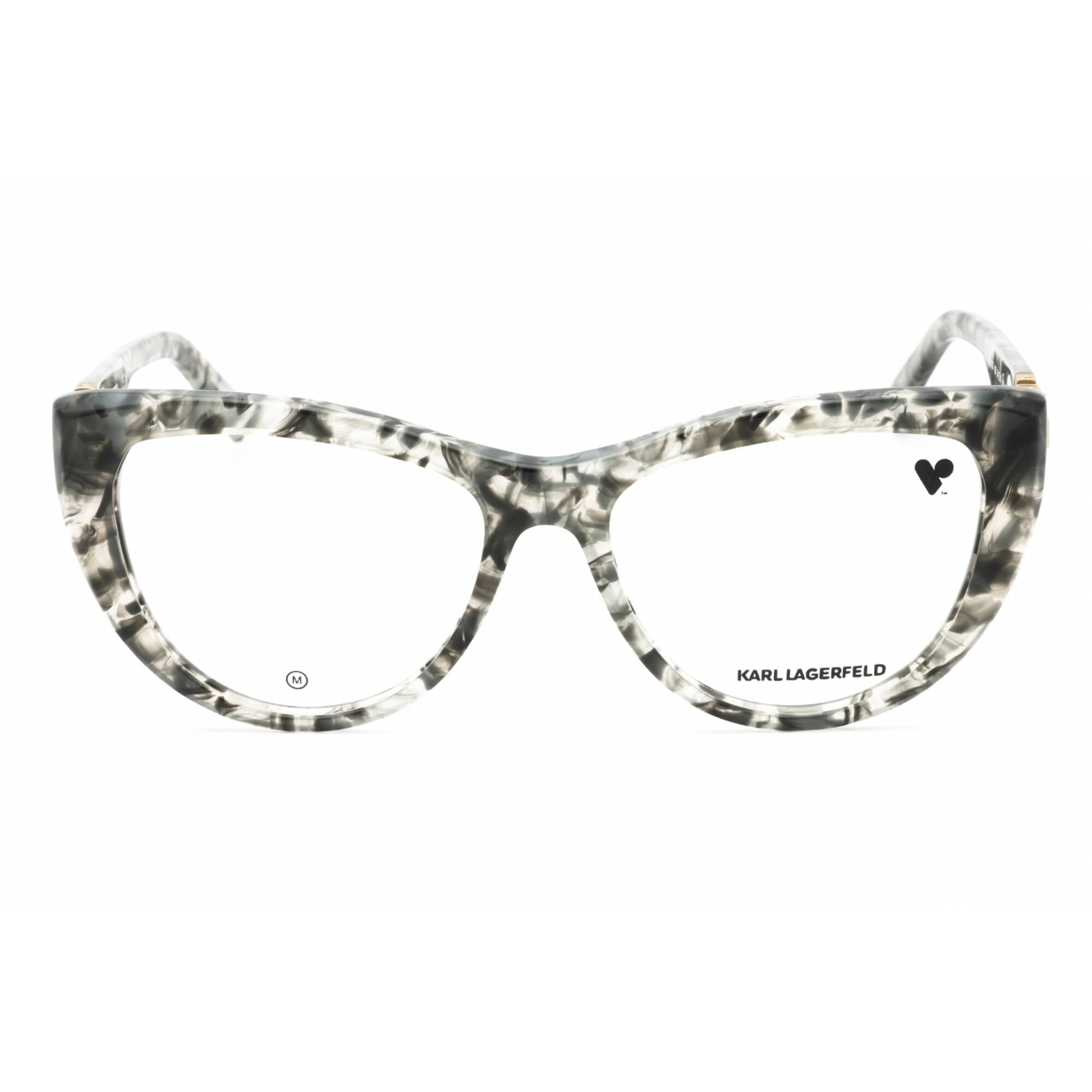 Karl Lagerfeld Women's Eyeglasses - Textured Grey Acetate Cat Eye Frame | KL6133 062