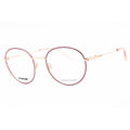 Moschino Love Women's Eyeglasses - Pink Gold Metal Round Full Rim | MOL613 0S45 00