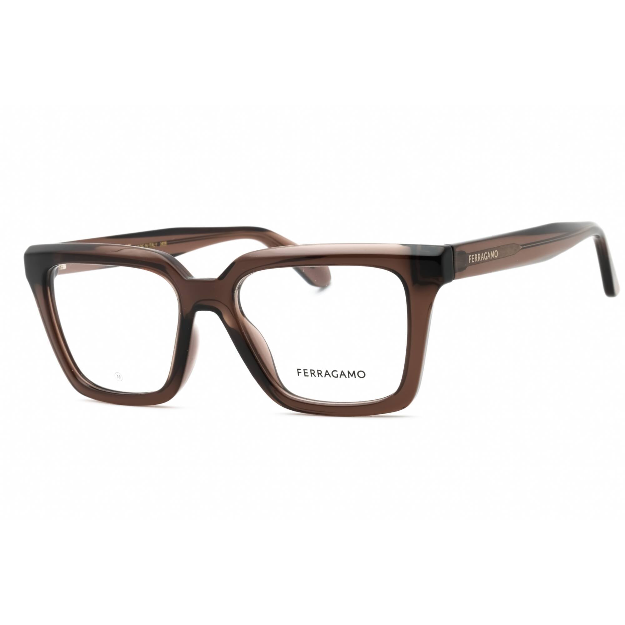 Salvatore Ferragamo Women's Eyeglasses - Transparent Dark Brown Full Rim | SF2985 207
