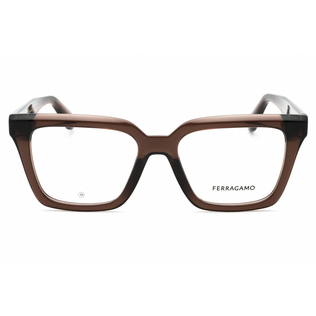 Salvatore Ferragamo Women's Eyeglasses - Transparent Dark Brown Full Rim | SF2985 207