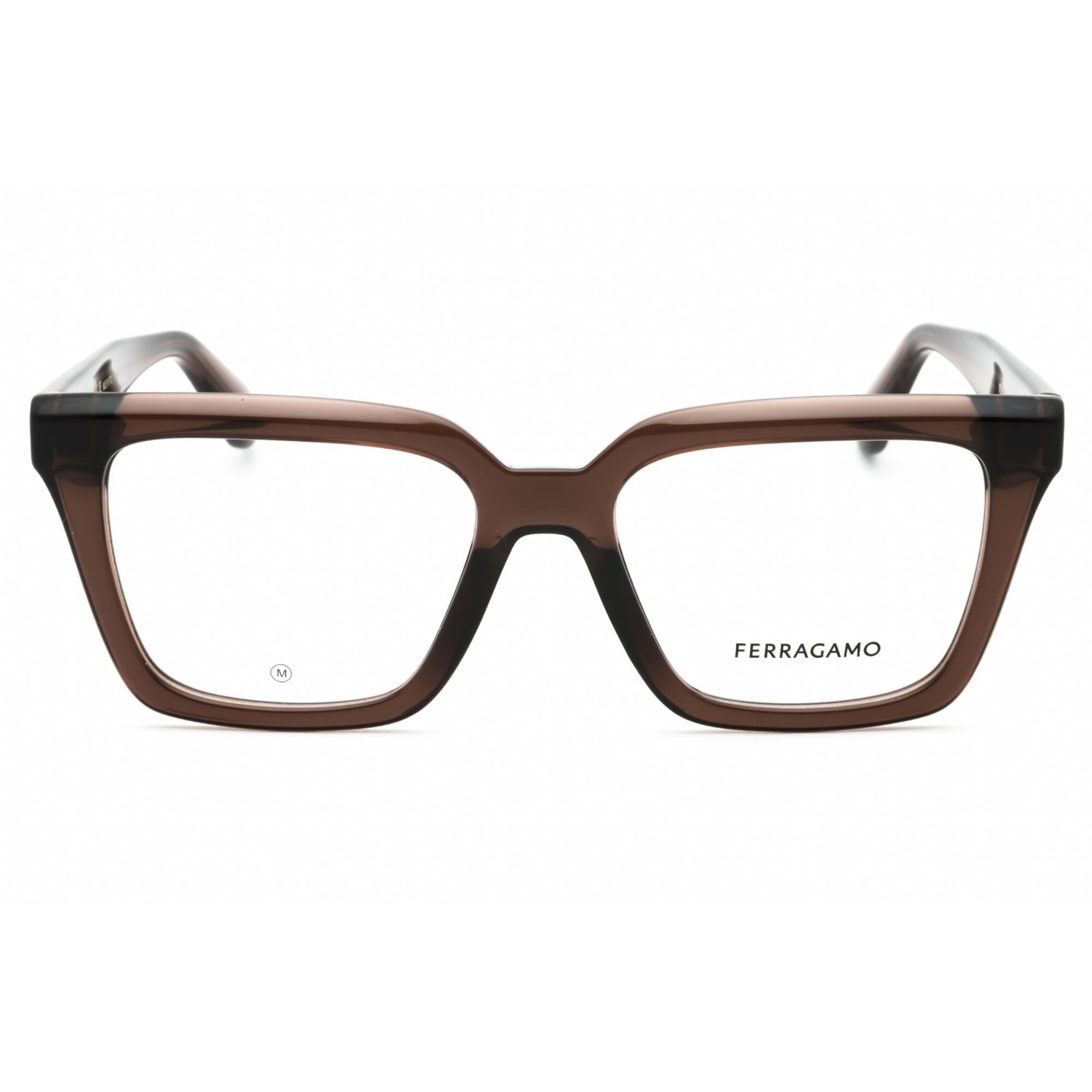 Salvatore Ferragamo Women's Eyeglasses - Transparent Dark Brown Full Rim | SF2985 207